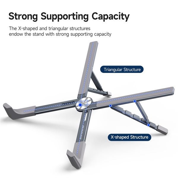 DUX Portable Adjustable Aluminum Alloy Laptop Stand Notebook Holder Foldable Carousel 2