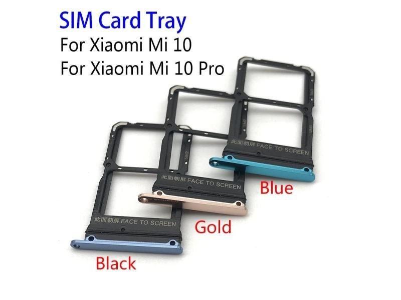 Sim Card Slot Tray Holder Replacement Parts For Xiaomi 10/10 Pro/10T Lite With Carousel 1