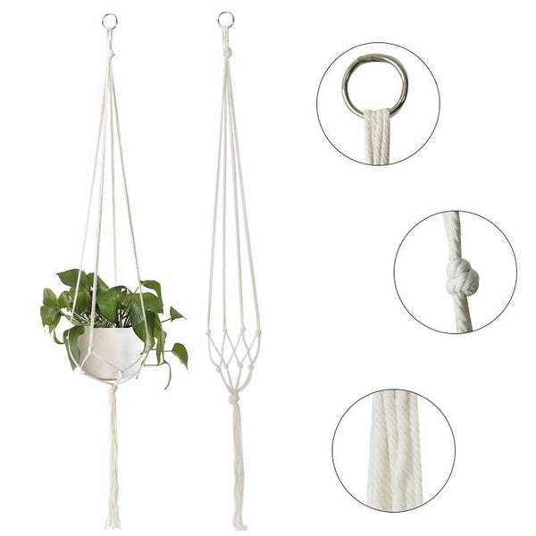 Macrame Handmade Plant Hanger Baskets Flower Pots Holder Carousel 7