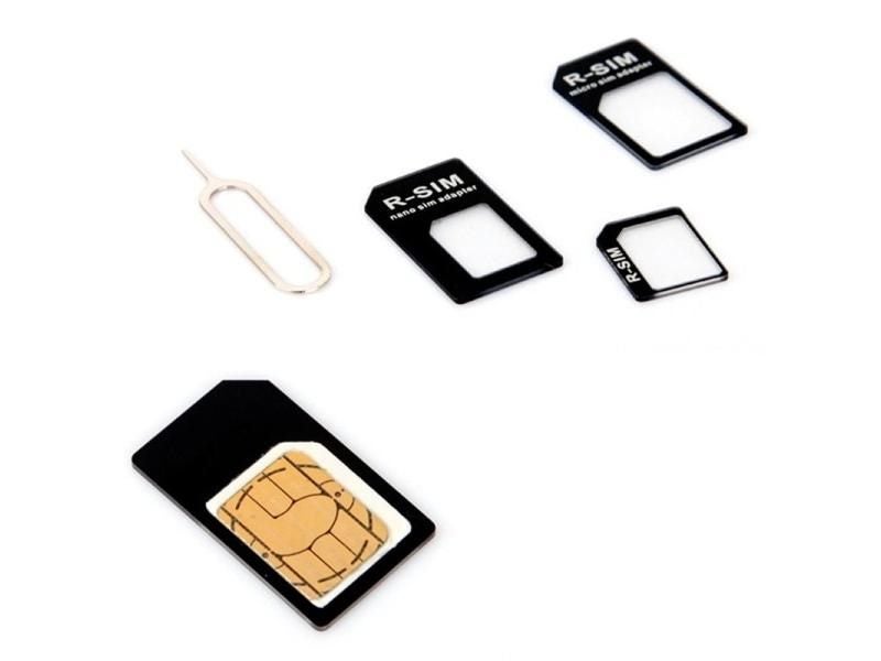 Black Nano SIM To Micro SIM Adapter Converter Set For Phone Accessories Carousel 2