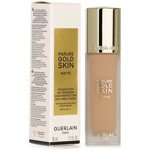 GUERLAIN - Parure Gold Skin Matte Foundation SPF15 - # 2W Warm 35ml/1.1oz Carousel 2