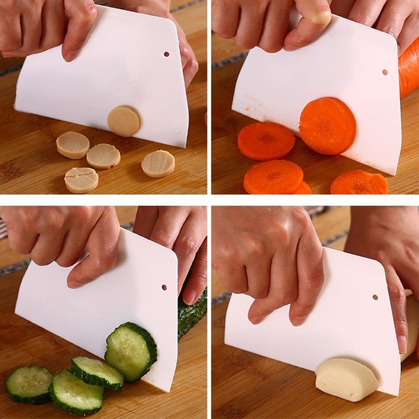 Useful Curved Cream Spatula DIY Pastry Cutters Dough Scraper Cake Carousel 2