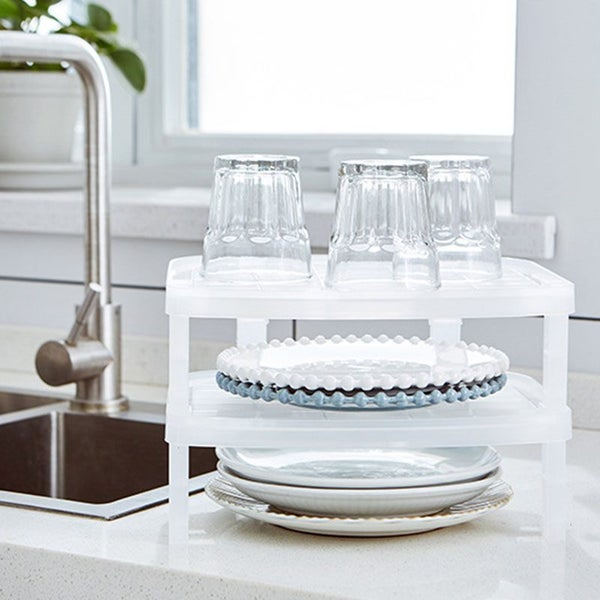 Kitchen Sink Desktop Cabinet Shelf Stackable Organizer Pantry Storage Carousel 2