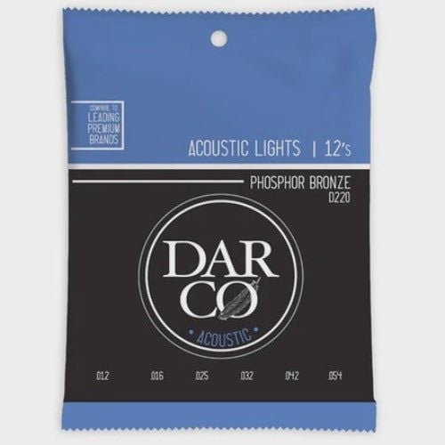 Darco - Phosphor Bronze Acoustic Guitar Strings - Light 12/54 Carousel 1