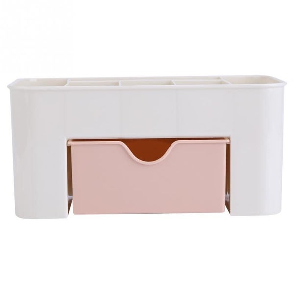 Double Layer Plastic Makeup Organizers Storage Box Cosmetic Drawers Carousel 1