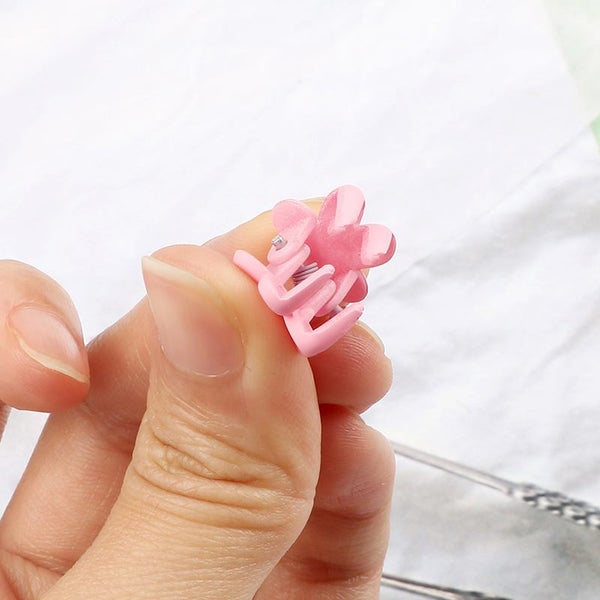 10/20/30/50Pcs/Set Flower Mini Hair Claws Colorful Crab Hair Clips Carousel 7
