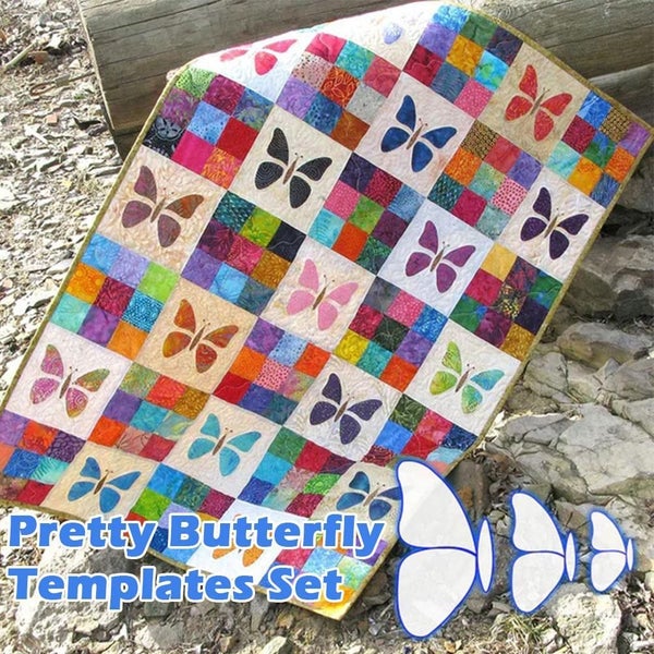 Beautiful Butterfly Template Ruler Tailor Sewing Patchwork Carousel 1