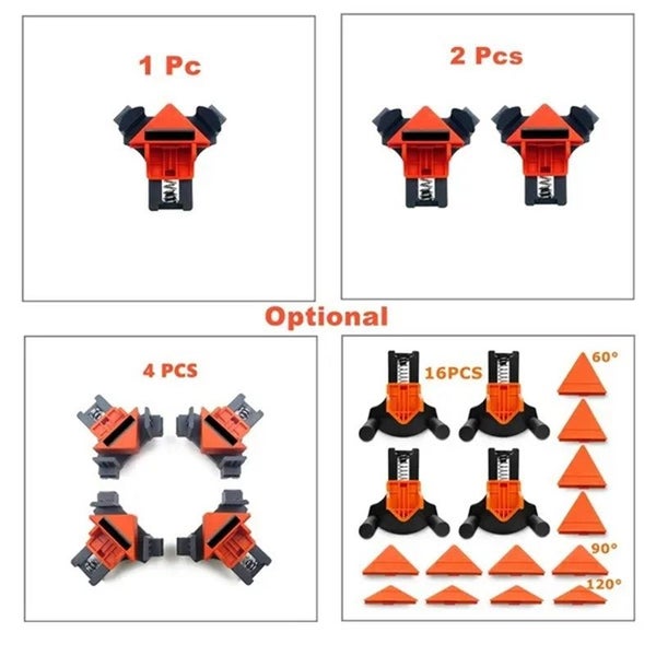 16/4/2/1PCS Woodworking Angle Clamp Utility Fixation Tool Picture Carousel 6