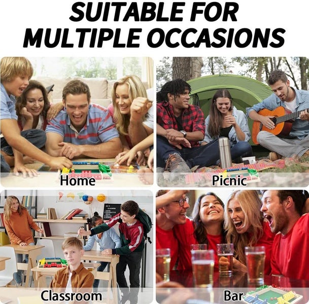 Wooden Board Games for Adults and Kids for Classroom, Home Carousel 2