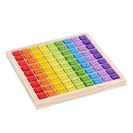 Wooden Math Multiplication Board Game Learning Toy Carousel 6