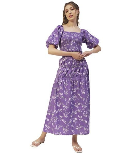 Moomaya Solid Summer 2 Pcs Skirt Top Set For Women, Viscose Rayon Coord Carousel 1