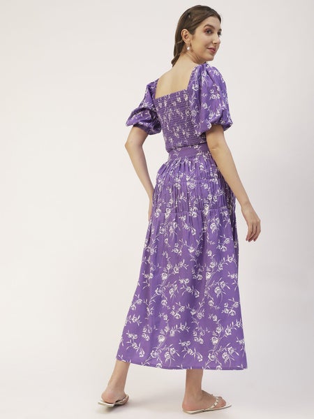 Moomaya Solid Summer 2 Pcs Skirt Top Set For Women, Viscose Rayon Coord Carousel 2