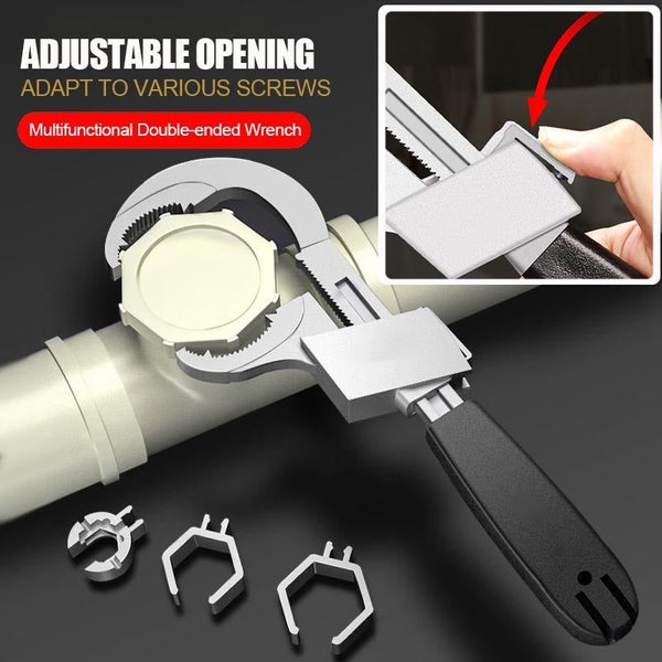 Universal Adjustable Double-ended Wrench Multifunctional Spanner Carousel 2