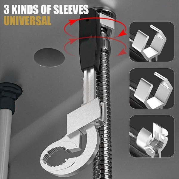 Universal Adjustable Double-ended Wrench Multifunctional Spanner Carousel 7