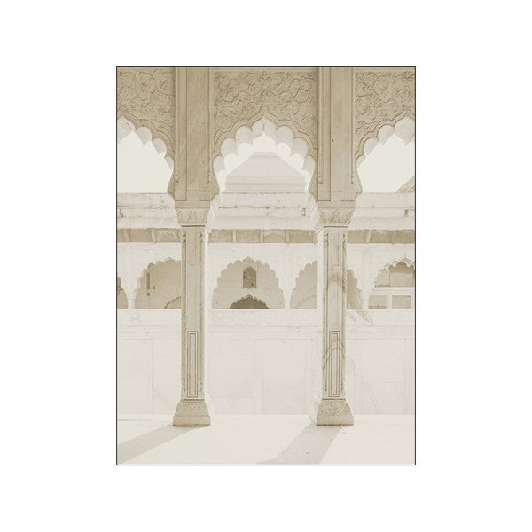 Beige Moroccan Painting Wall Art Modern Fashion Poster and Print for Carousel 1