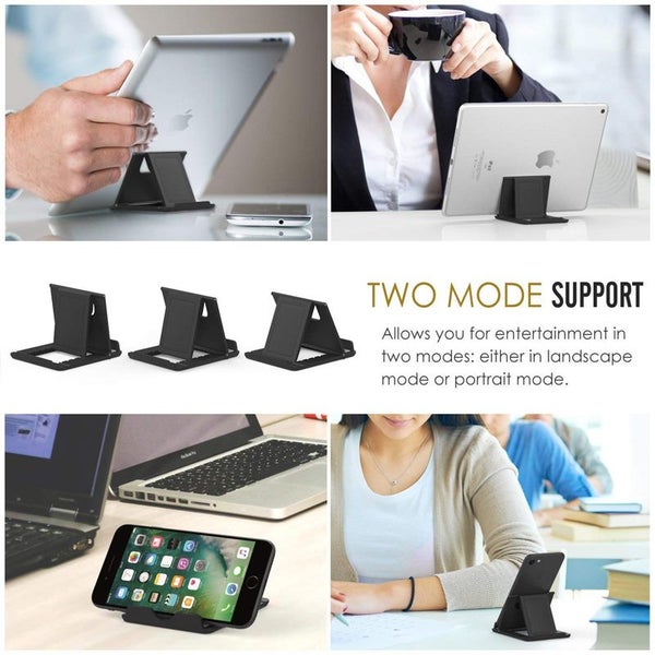 1PCS Foldable Phone Holder Tablet Universal Desktop Adjustable Carousel 2