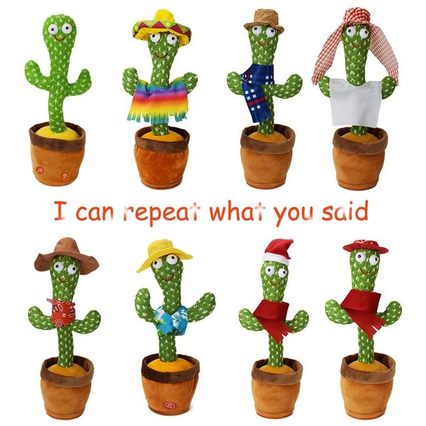 Dancing Cactus Repeat Talking Toy 120 Song Speaker Wriggle Dancing Carousel 2