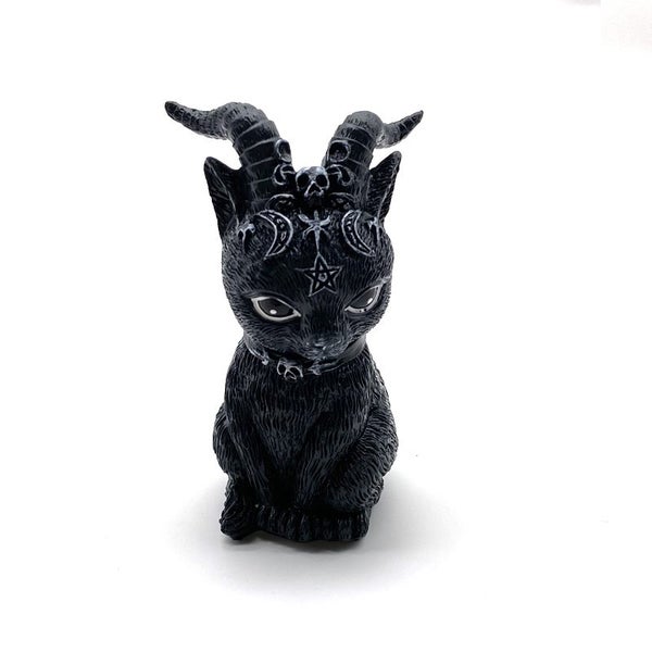 Halloween Decorative Figurines Black Magic Cat Owl Ornaments Table Carousel 1