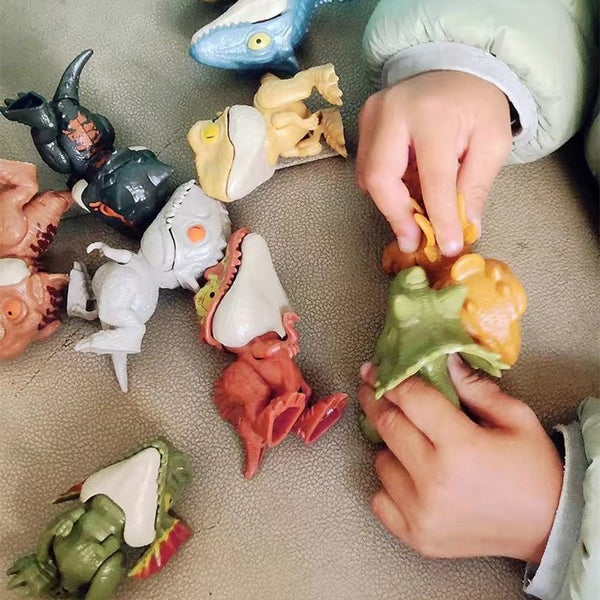 3pcs Finger Dinosaur Tricky Tyrannosaurus Model Biting Hand Fidget Carousel 6