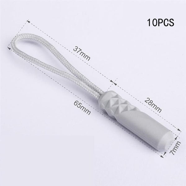10pcs Color Zippers Pull Puller Zip Cord Fit Rope Tag Replacement Carousel 1