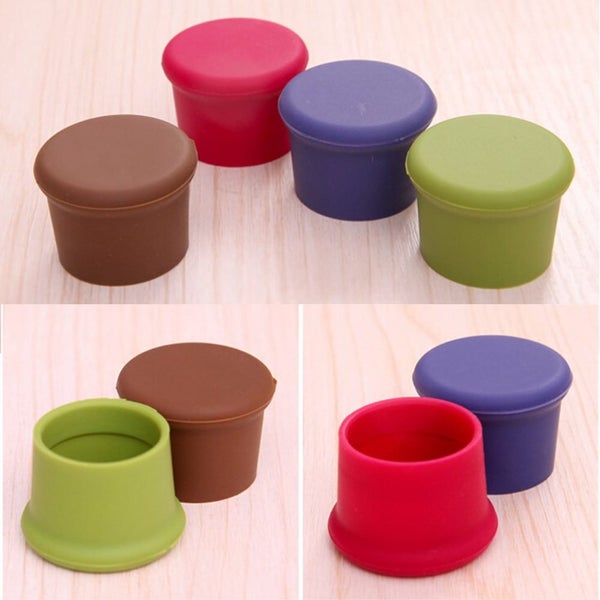 3pcs silicone wine stoppers Leak free wine bottle sealers for red Carousel 6