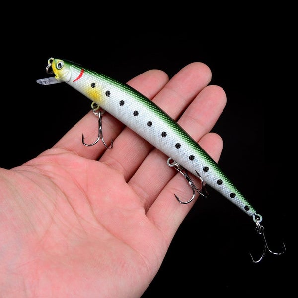 1PCS Minnow Fishing Lure 125mm 12g Floating Hard Bait Wobbler Jig Carousel 2