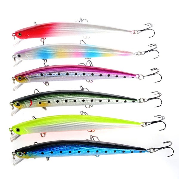 1PCS Minnow Fishing Lure 125mm 12g Floating Hard Bait Wobbler Jig Carousel 7