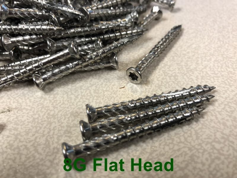 Flat Head Decking Screws 8Gx65mm SS304(500pcs) Carousel 1