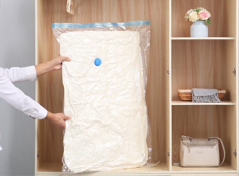 Vacuum Bag For Clothes Storage Bag Home Organizer Transparent Border Carousel 6