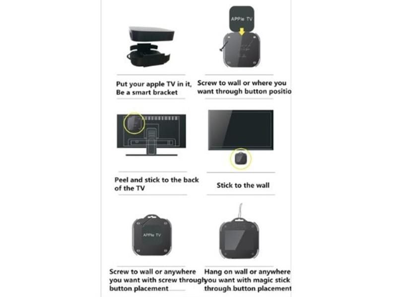 For Apple TV 2 3 AirPort Express Series White Mounting Kit Carousel 1