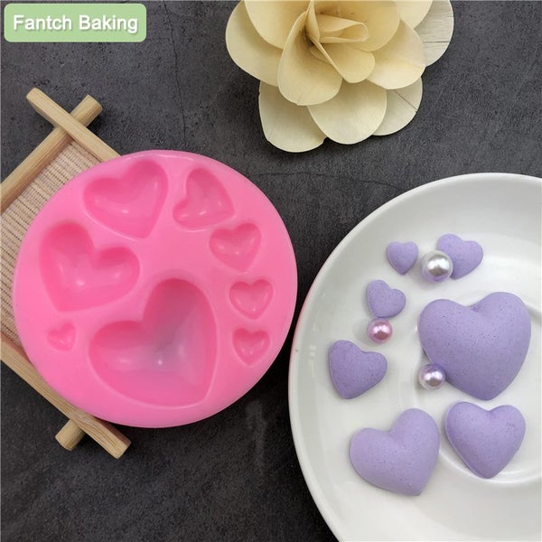 Various Love Heart Shape Silicone Cake Mold Baking Silicone Mould For Carousel 1