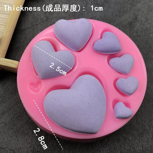 Various Love Heart Shape Silicone Cake Mold Baking Silicone Mould For Carousel 2