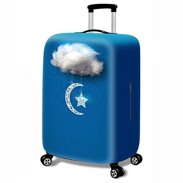 Thick Elastic World Map Luggage Protective Cover Zipper Suit For Carousel 1