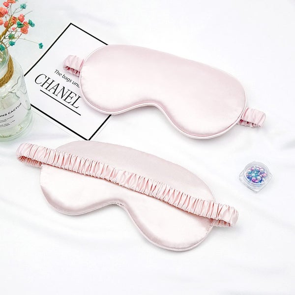 Imitated Silk Eye Patch Shading Sleep Eye Mask Eyepatch Travel Relax Carousel 1