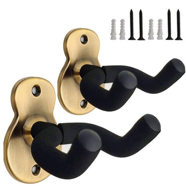 1PC Universal Guitar Hanger Hook Metal Acoustic Wall Mount Non-slip Carousel 2