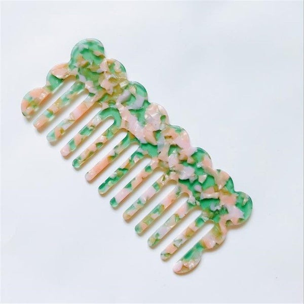 Korean Fashion Acetate Anti-static Massage Hair Combs Colorful Carousel 7