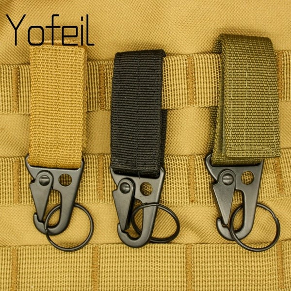 1PC Carabiner High Strength Nylon Key Hook MOLLE Webbing Buckle Carousel 2