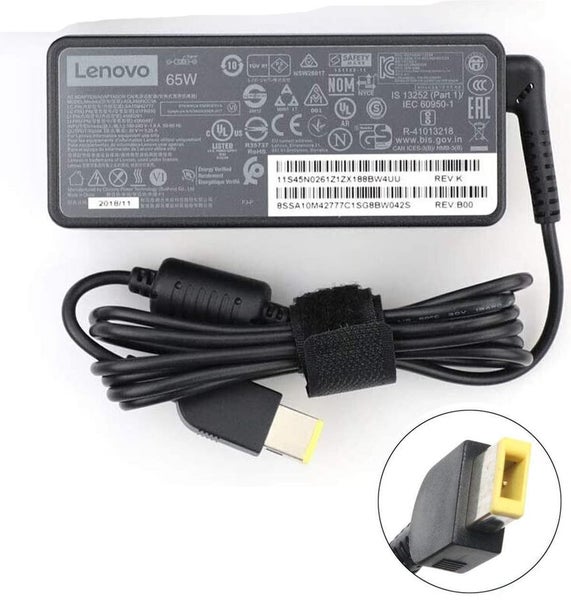 Genuine Lenovo/IBM 65W 3.25A Flat Tip AC Adapter Charger Carousel 1