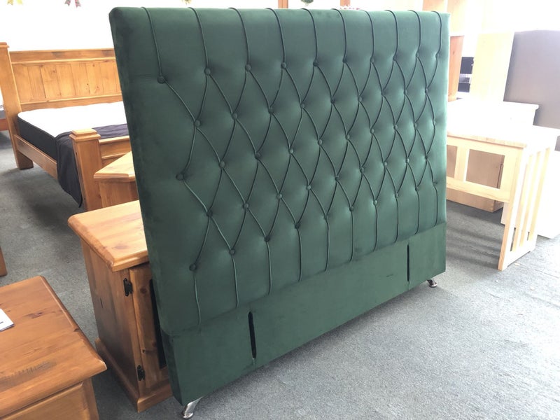 Chicago King Headboard French Style Velvet Green Color $359 Carousel 2