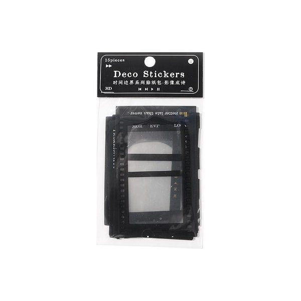 15 Pcs Photo Frame Sticker Set Diy PET Decorative Stickers Scrapbook Carousel 6