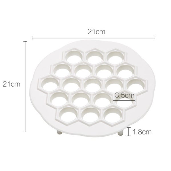 19 Holes Kitchen Accessories Dough Press Ravioli Making Mould Carousel 7
