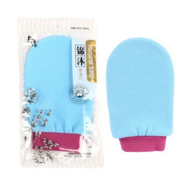 1Pc Shower Spa Exfoliator Two-sided Bath Glove 5colors Body Cleaning Carousel 1