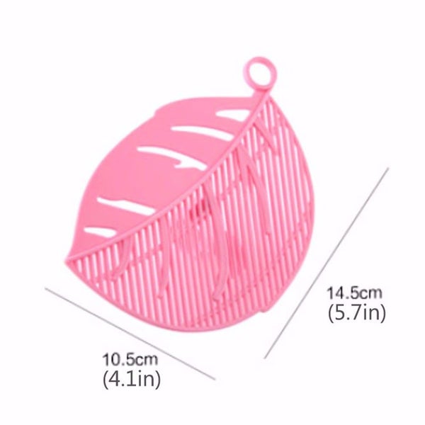 1 Pcs Leaf Shaped Rice Wash Gadget Noodles Spaghetti Beans Colanders Carousel 7