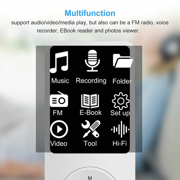 16GB MP3 Player HIFI Sport Music Speakers Media FM Radio Recorder Carousel 2