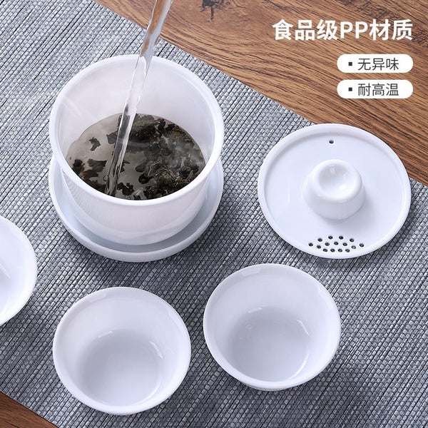 Portable Outdoor Travel Tea Set Kung Fu Tea Set Lazy Tea Set Plastic Carousel 2
