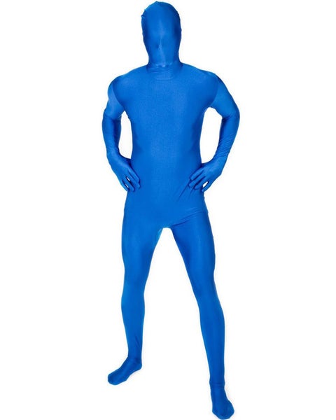 Blue Value Morphsuit Adult Costume Carousel 1