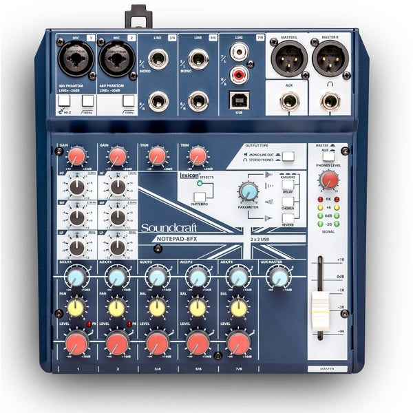 Usb Mixer / Interface 2-mono 3-stereo Fx Carousel 1
