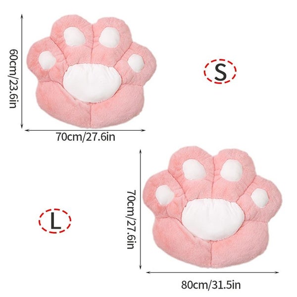 Cat Paw Cushion Chair Seat Cushion Office Seat Backrest Pillow Soft Carousel 7