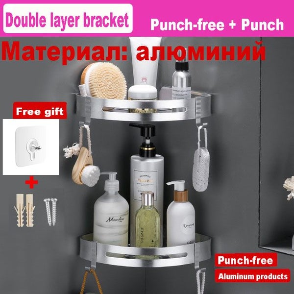 Corner Shower Shelf Bathroom Shampoo Shower Shelf Holder 304 Carousel 1