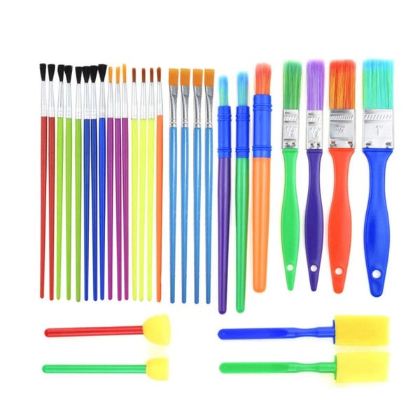 Children Toddler Sponge Stamp Brush Kits Flower Drawing Toys for Carousel 1